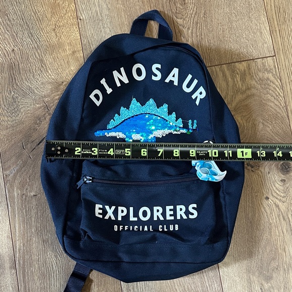 H&M Dinosaur Kids Backpack - Dark Blue - Picture 4 of 5